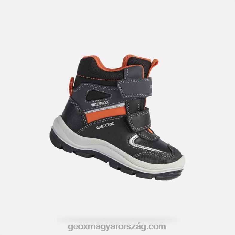 csecsemők és kisgyermekek flanfil kisgyermek Geox fekete/narancs RR8TR1633