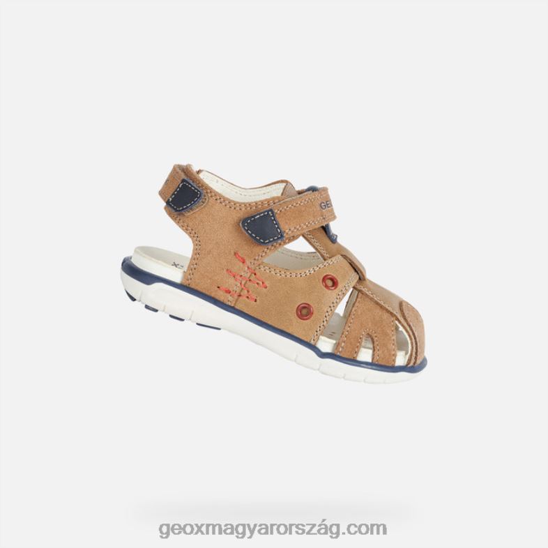 csecsemők és kisgyermekek szandál delhi kisgyermek Geox karamella RR8TR1598