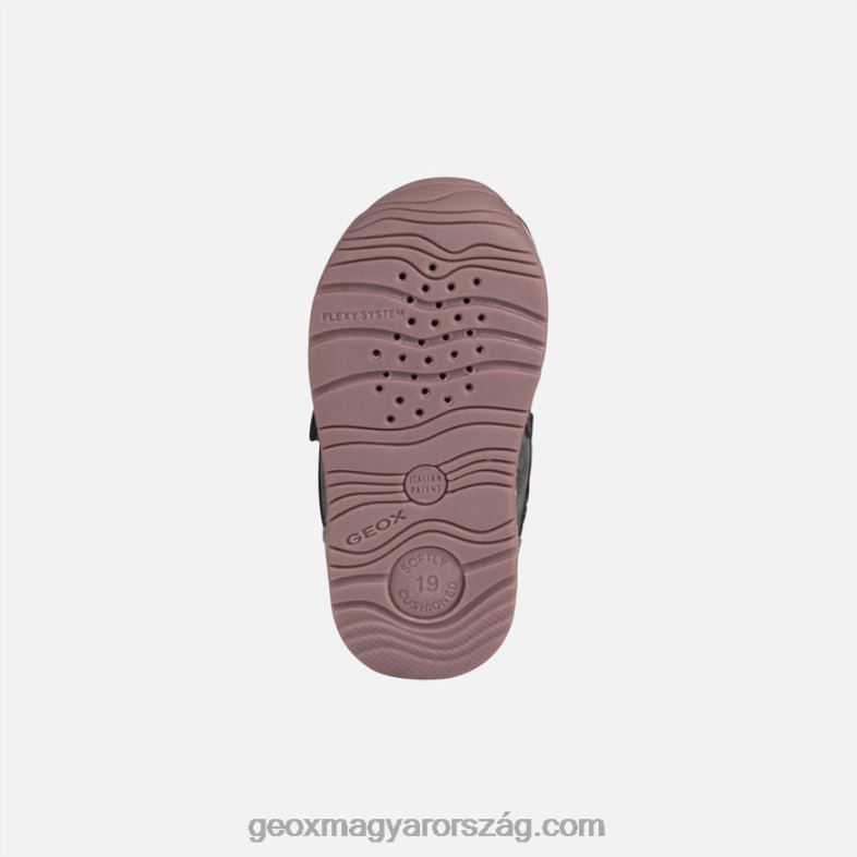 csecsemők és kisgyermekek rishon kislány Geox sötétszürke/rózsaszín RR8TR1614