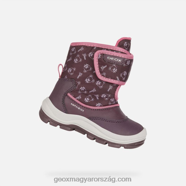 csecsemők és kisgyermekek flanfil abx kisgyermek Geox aszalt szilva/sötét fukszia RR8TR1512