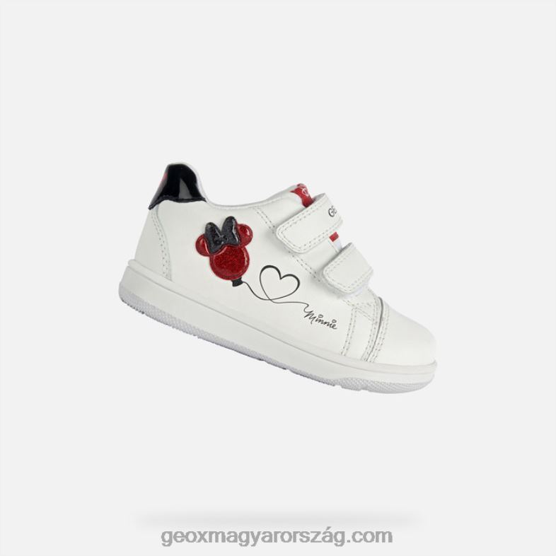 csecsemők és kisgyermekek új fricska baba Geox fehér piros RR8TR1596