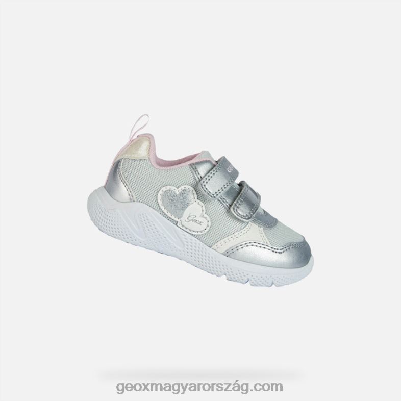 csecsemők és kisgyermekek sprintye tipegő Geox ezüst/rózsaszín RR8TR1459