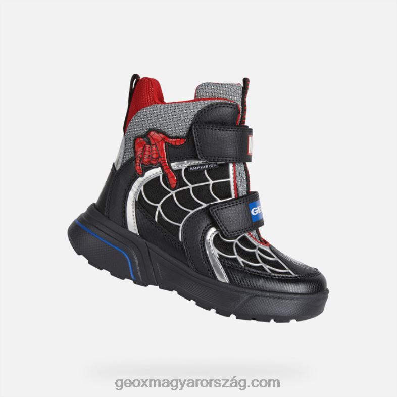 fiúk sveggen abx junior Geox fekete piros RR8TR1015