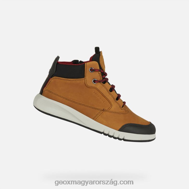 fiúk aeranter abx fiú Geox világosbarna/sötétvörös RR8TR1333