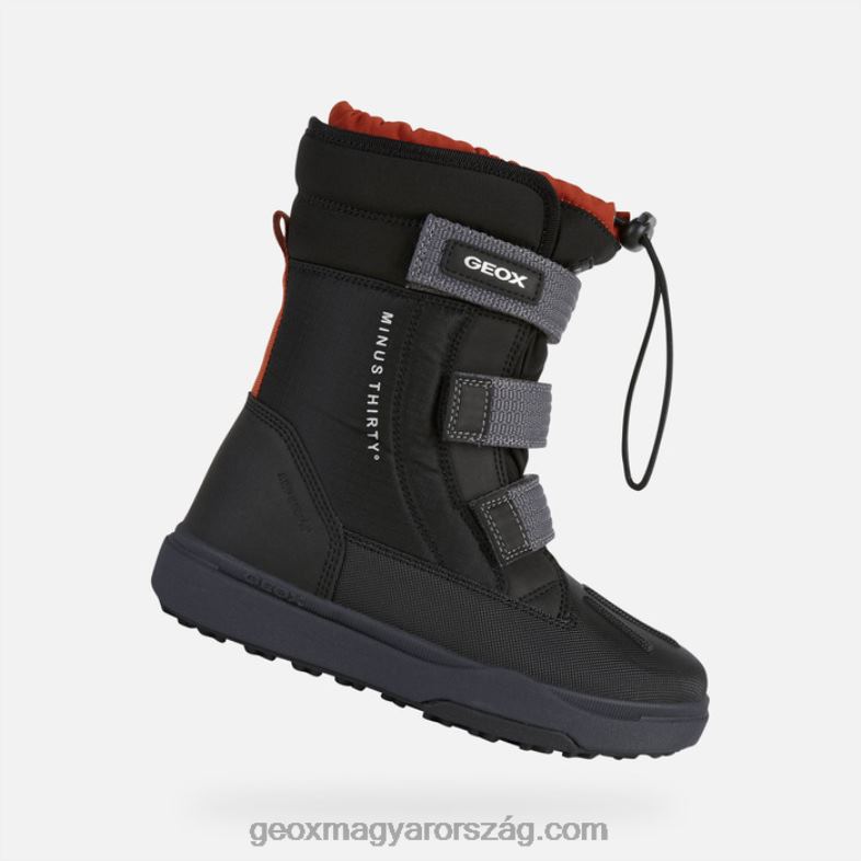 fiúk bunshee pg abx fiú Geox fekete/rozsda RR8TR1319