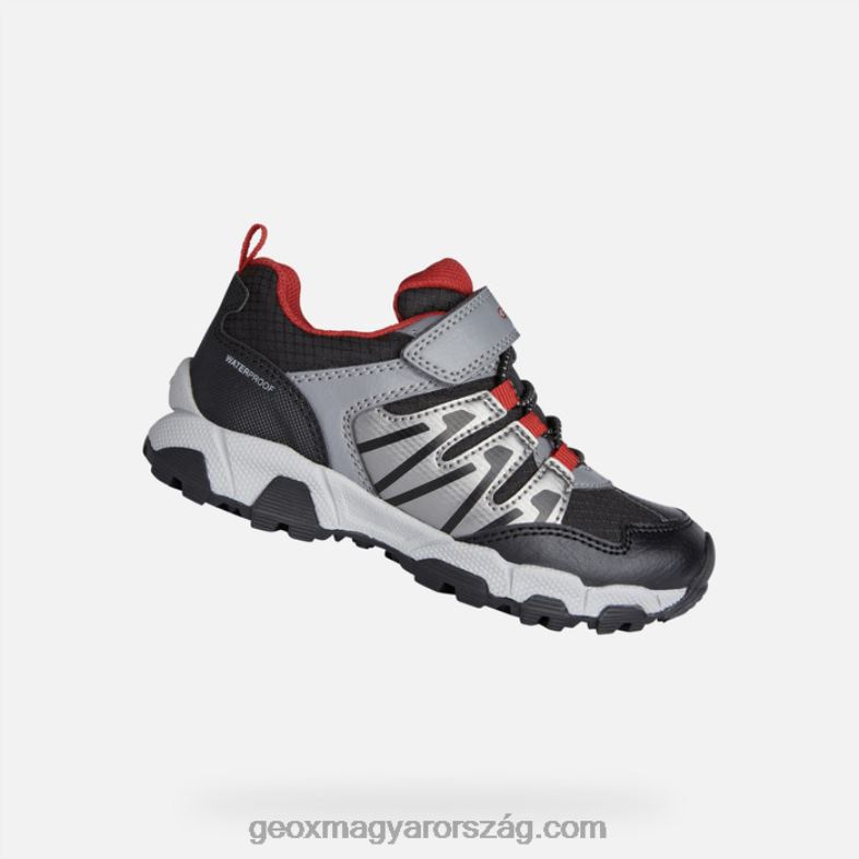 fiúk magnetar fiú Geox fekete piros RR8TR1364