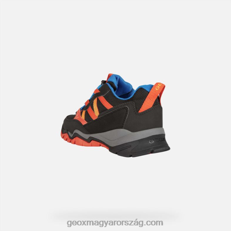 fiúk montrack abx fiú Geox fekete/narancs RR8TR1354