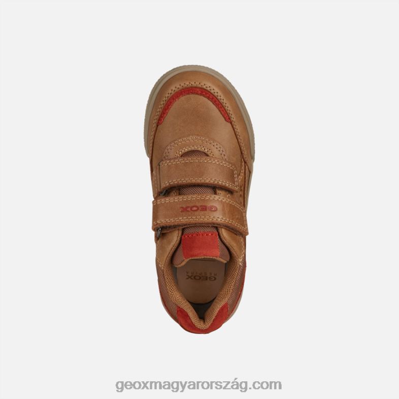 fiúk poseido fiú Geox konyak/piros RR8TR1411