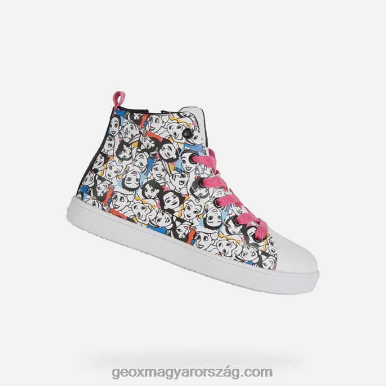 lányok kathe lány Geox fehér fekete RR8TR1145