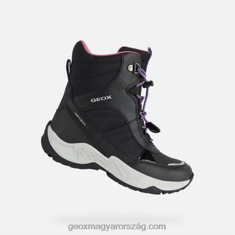 lányok sentiero abx lány Geox fekete/fukszia RR8TR7
