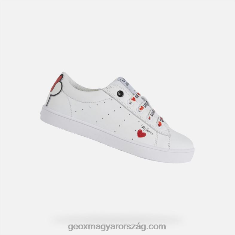 lányok kathe lány Geox fehér piros RR8TR1233
