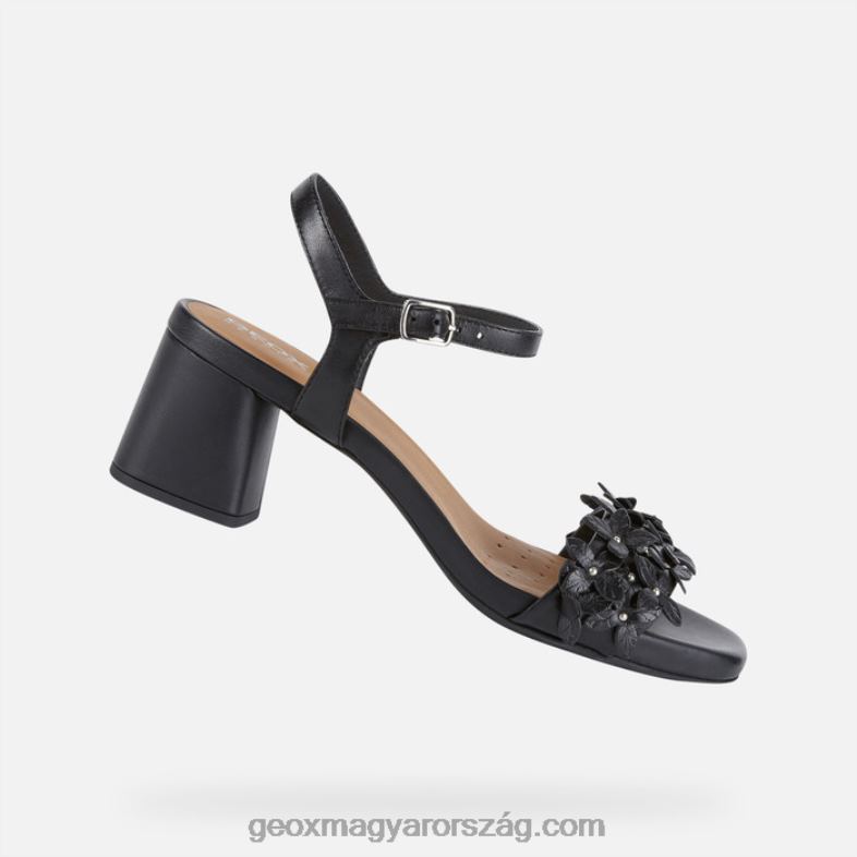 nők genziana középső nő Geox fekete RR8TR423