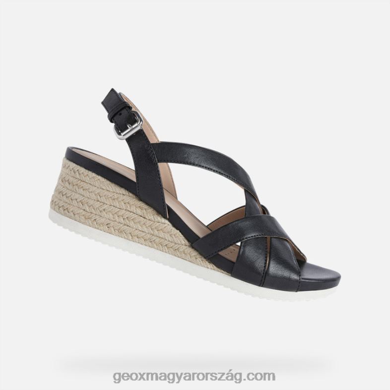 nők ischia corda nő Geox fekete RR8TR454