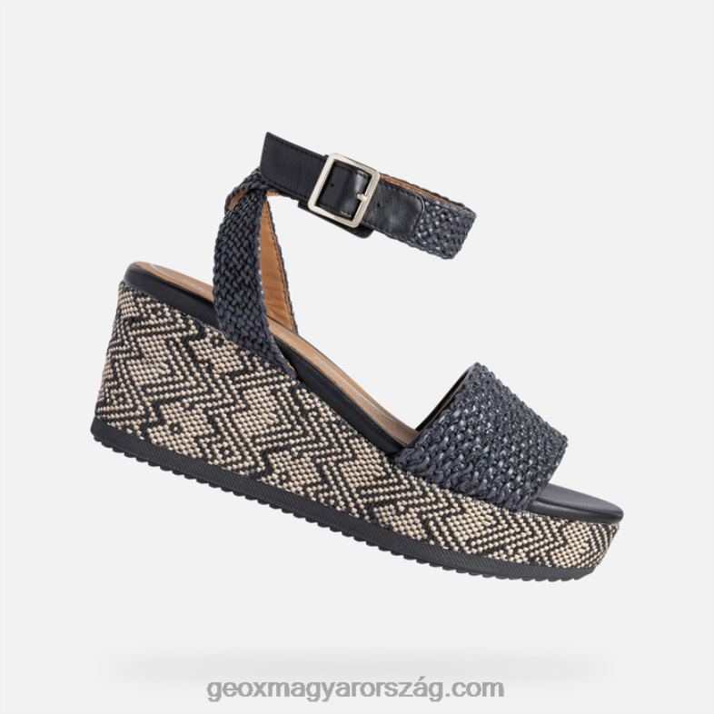 nők lipari nő Geox fekete RR8TR570