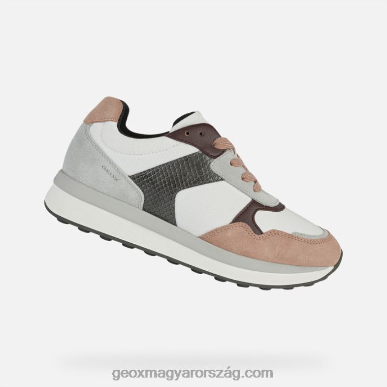 nők runntix nő Geox fehér/sötét rózsaszín RR8TR378