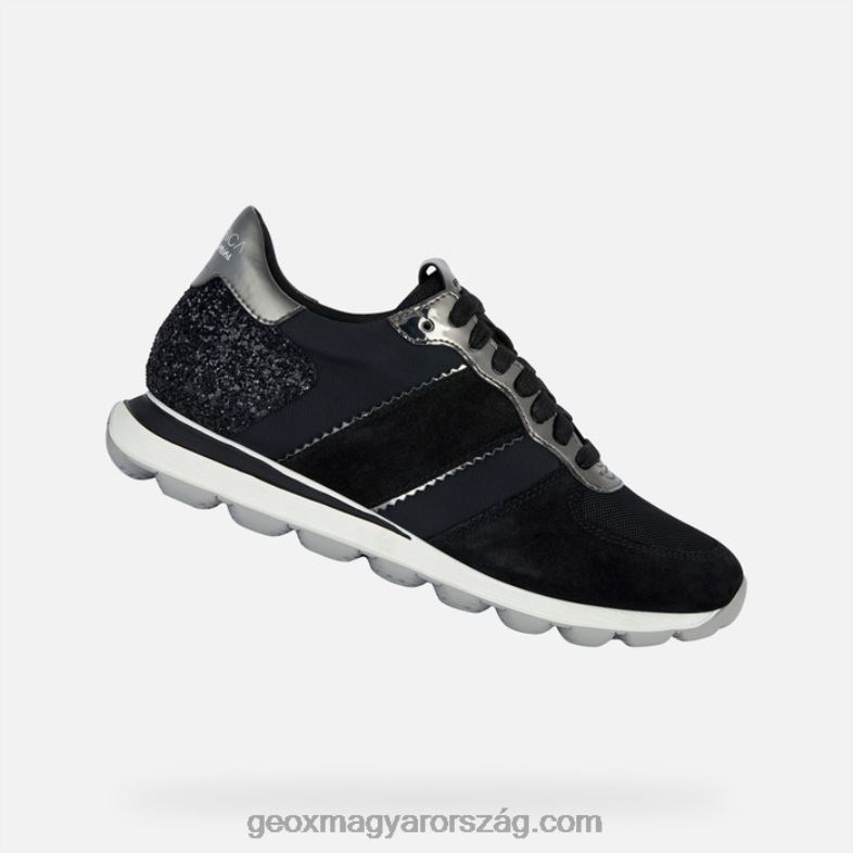 nők spherica vseries nő Geox fekete/fegyver RR8TR1659