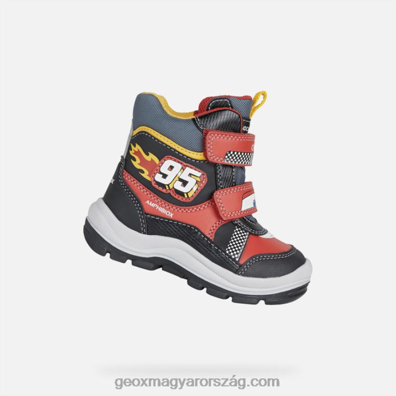 csecsemők és kisgyermekek flanfil abx kisgyermek Geox piros fekete RR8TR1444